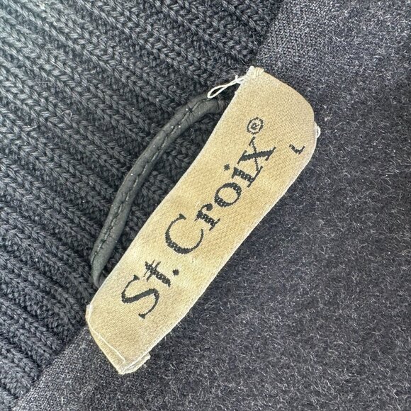 Vintage St. Croix Jacket Mens Large L 100% Lamb Leather Black - Picture 3 of 9